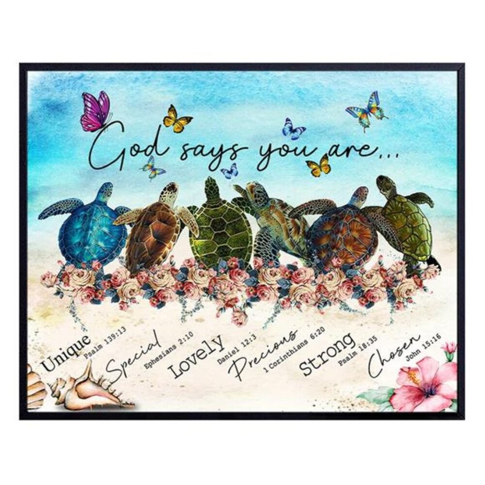 Religious Nautical Wall Art & Decor - Christian Encouragement Gifts for Women